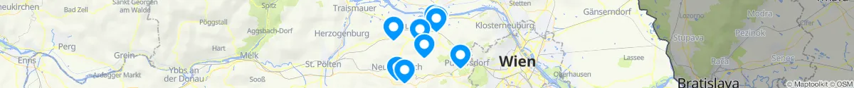 Map view for Pharmacies emergency services nearby Judenau-Baumgarten (Tulln, Niederösterreich)